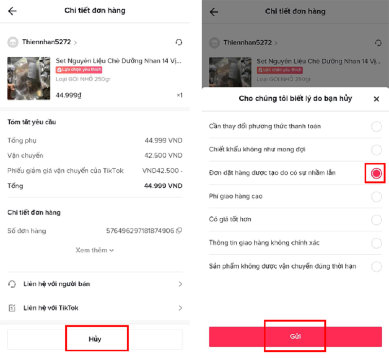 Hướng dẫn cách hủy đơn hàng trên TikTok đơn giản nhất