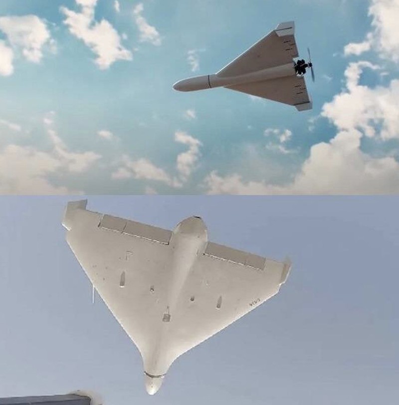 UAV Shahed 136 cổ điển và biến thể Shahed 136 với động cơ phản lực