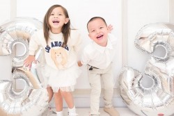 Ca sĩ Hồ Ngọc Hà tổ chức sinh nhật 3 tuổi cho hai con Lisa - Lion