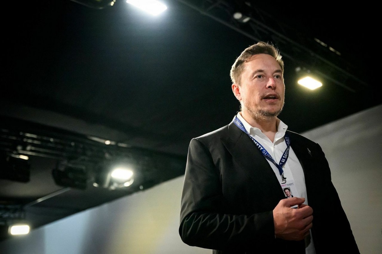 Elon Musk tại AI Safety Summit 2023 ngày 2/11 ở Anh. (Nguồn: Reuters)