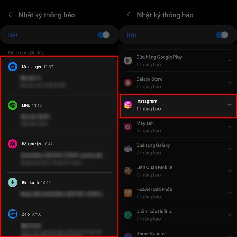 Đọc tin nhắn Instagram đã thu hồi trên Samsung chỉ với vài bước đơn giản
