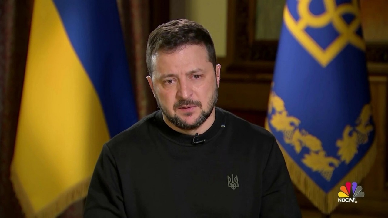 (11.06) Tổng thống Ukraine Volodymyr Zelensky khẳng định ông chưa sẵn sàng đàm phán với Nga. (Nguồn: NBC News)
