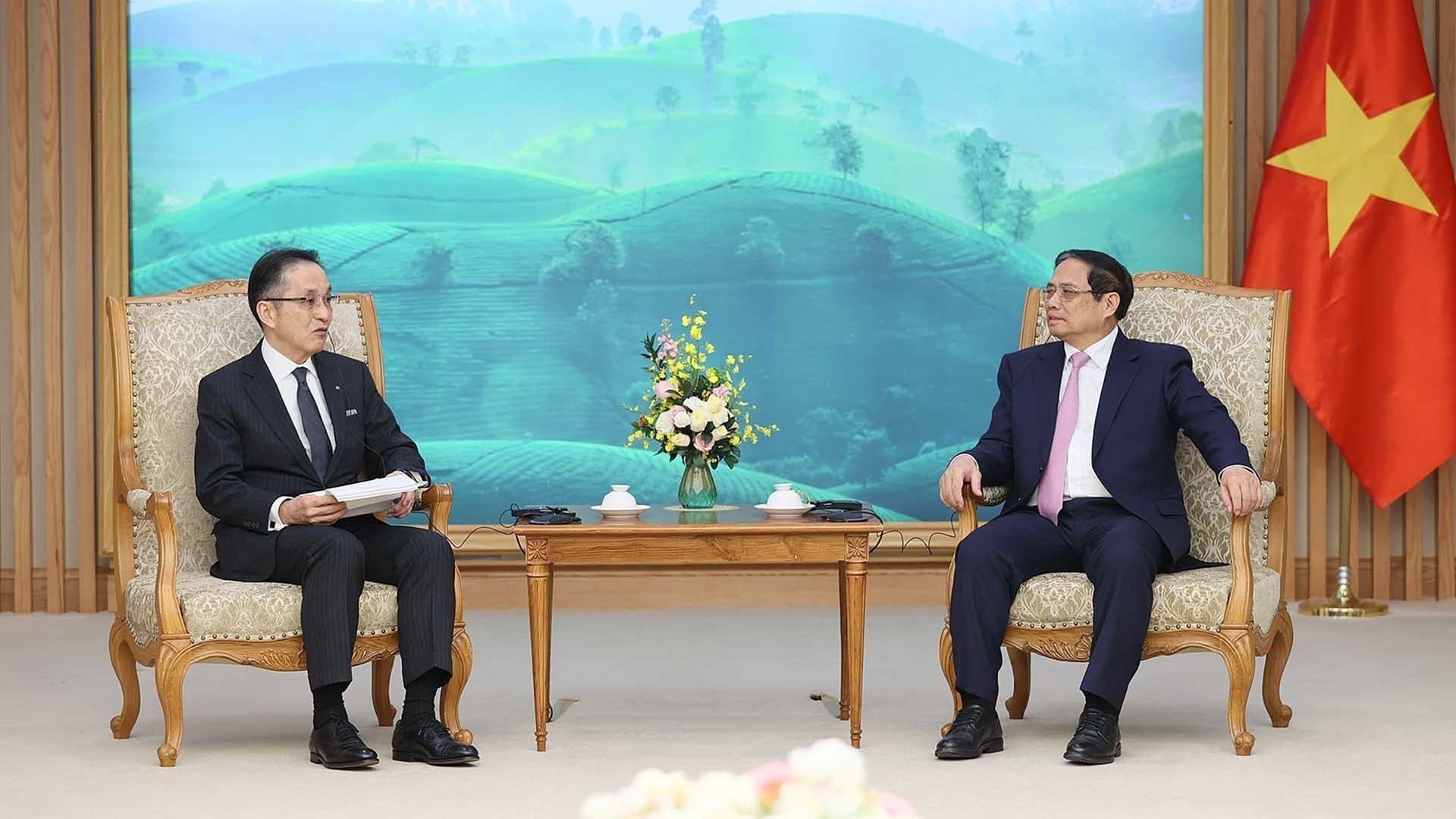 Thủ tướng Phạm Minh Chính tiếp Tổng giám đốc Tập đoàn Marubeni, Nhật Bản