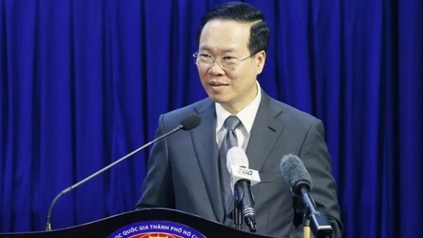 President Vo Van Thuong visits University of Social Sciences and Humanities in HCM City