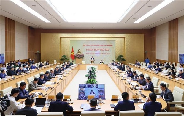 PM Pham Minh Chinh chairs 6th meeting of Government’s Steering Committee for Administrative Reform