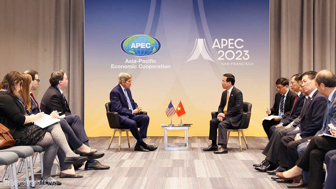 APEC 2023: Việt Nam-Hoa Kỳ thúc đẩy hợp tác ứng phó với biến đổi khí hậu và chuyển đổi năng lượng