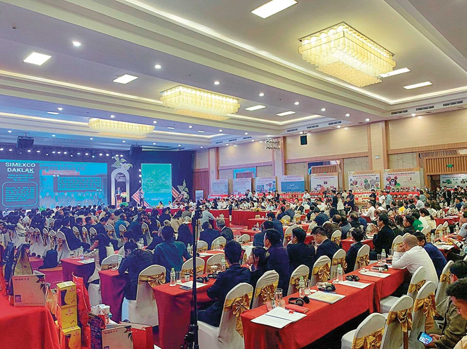 Toàn cảnh Hội nghị kết nối giao thương năm 2023 tại tỉnh Đắk Lắk.