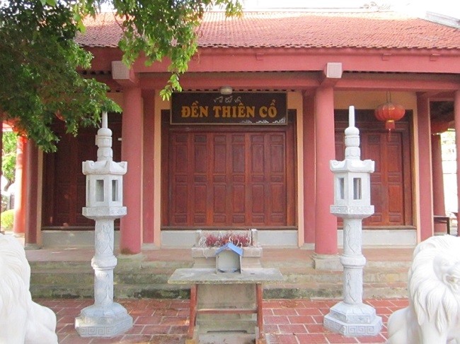 Di tích đền Thiên cổ - Một trong những nơi thờ sự học đầu tiên của dân tộc Việt Nam. (Nguồn:baodientudang