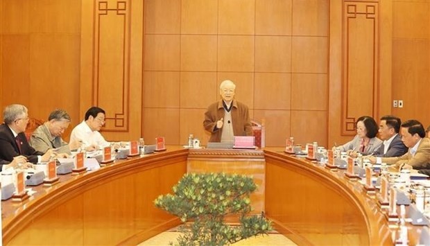 Party General Secretary Nguyen Phu Trong urges settlement of corruption cases