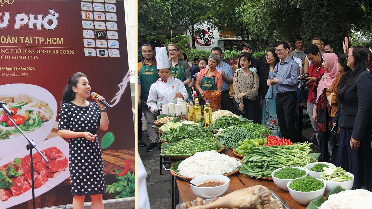 Lớp học nấu phở dành cho Lãnh sự đoàn tại TP. Hồ Chí Minh