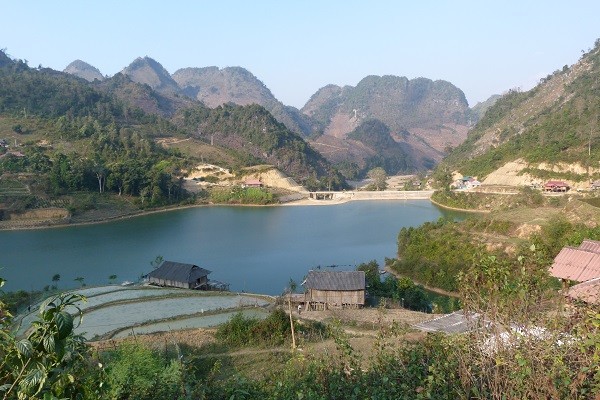 Công trình thủy lợi hồ Lái Bay, xã Phỏng Lái, huyện Thuận Châu, Sơn La. 