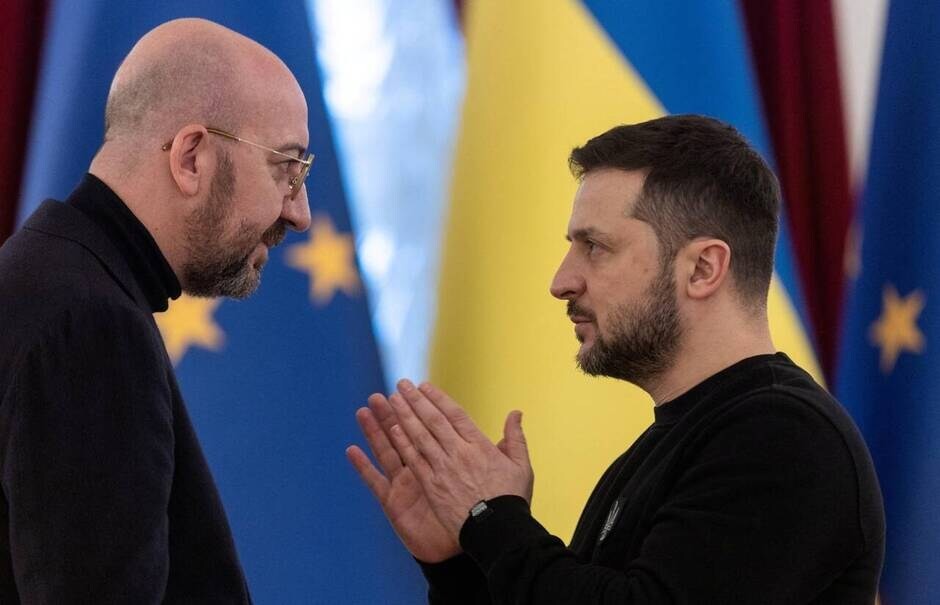 Charles Michel và Volodymyr Zelensky, ngày 3 tháng 1 năm 2023. (Nguồn: Reuters)