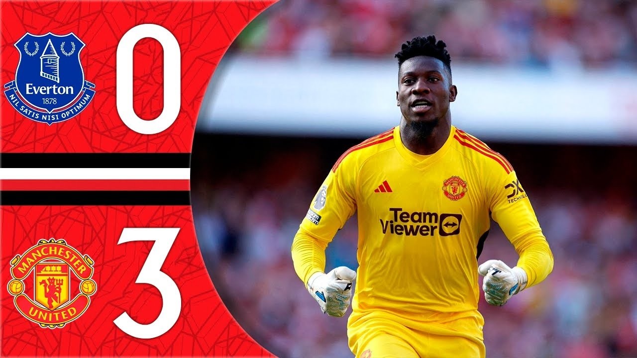 Ngoại hạng Anh: Giữ sạch lưới trận thắng Everton, Andre Onana giúp MU trở thành đội đầu tiên giữ sạch lưới 500 trận