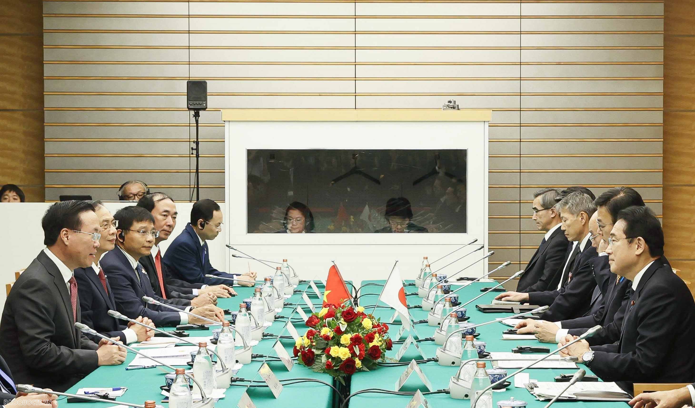 Official welcome ceremony held for President Vo Van Thuong in Tokyo