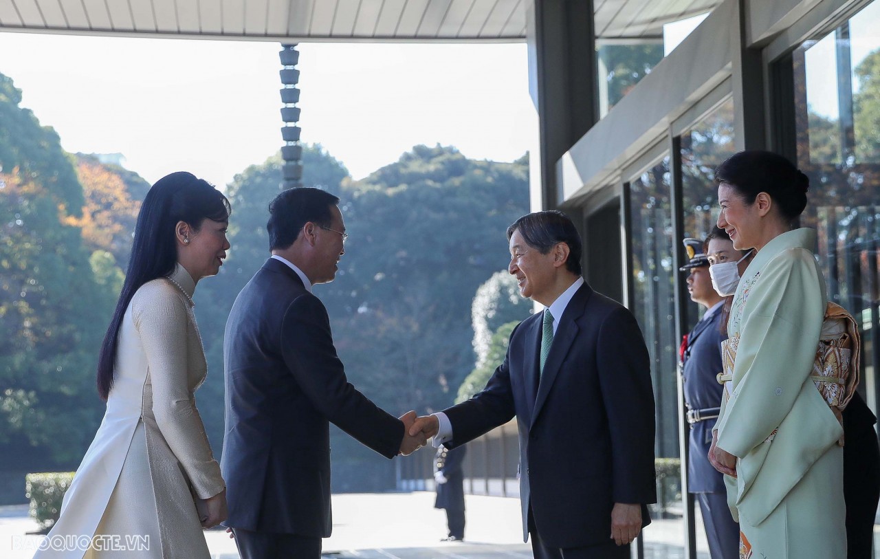 President Vo Van Thuong meets with Japanese Emperor, Empress