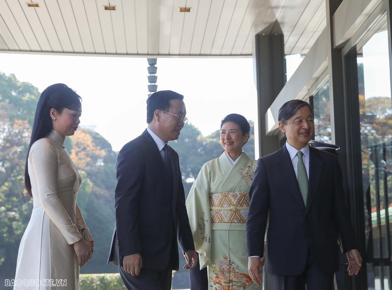 President Vo Van Thuong meets with Japanese Emperor, Empress