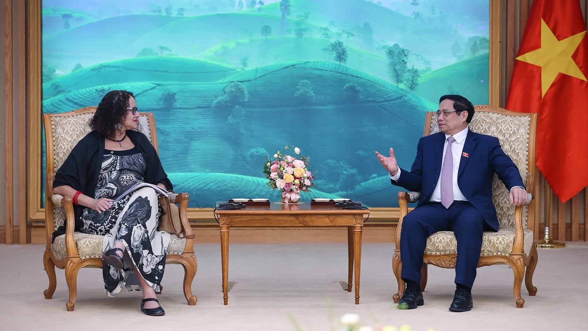 Thủ tướng Phạm Minh Chính tiếp Bộ trưởng Khoa học, công nghệ và đổi mới Brazil