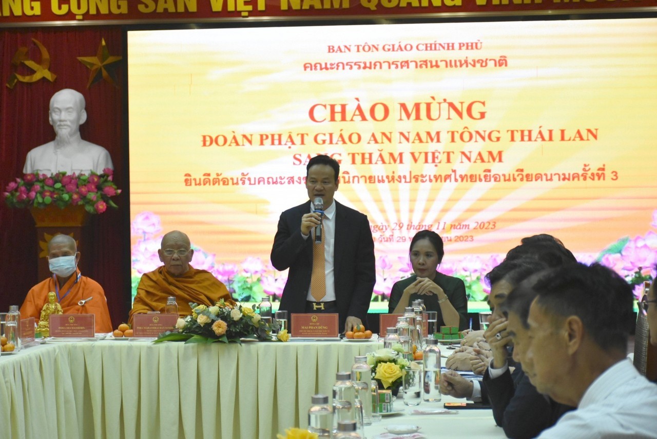 Ban Tôn giáo Chính phủ tiếp đoàn đại biểu Phật giáo và kiều bào Thái Lan
