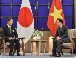 President Vo Van Thuong receives  Kyushu-Vietnam Friendship Association