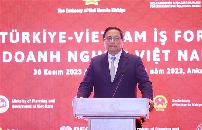 Thủ tướng Phạm Minh Chính dự Diễn đàn doanh nghiệp Thổ Nhĩ Kỳ-Việt Nam và tiếp các tập đoàn kinh tế hàng đầu
