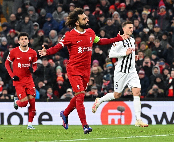 Europa League: Hình ảnh trận đấu Liverpool thắng đậm, ghi tên sớm vào vòng 1/8