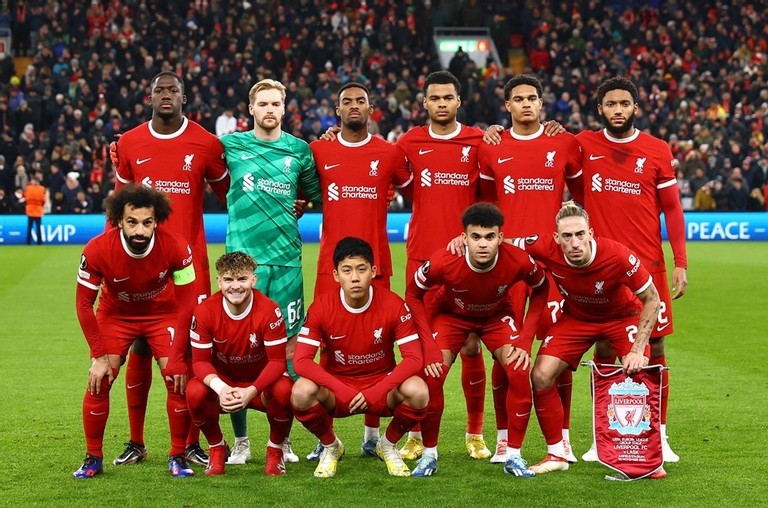 Đội hình xuất phát của Liverpool.