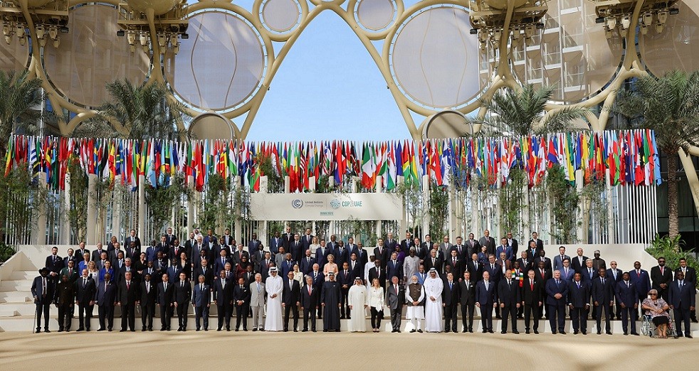 Thủ tướng Phạm Minh Chính chụp ảnh chung với các nhà lãnh đạo (Nguồn: COPđộng tại Hội nghị Thượng đỉnh COP28 tại UAE. (Nguồn: COP28UAE)