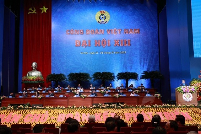 Đại hội XIII Công đoàn Việt Nam khai mạc phiên trọng thể tại Hà Nội
