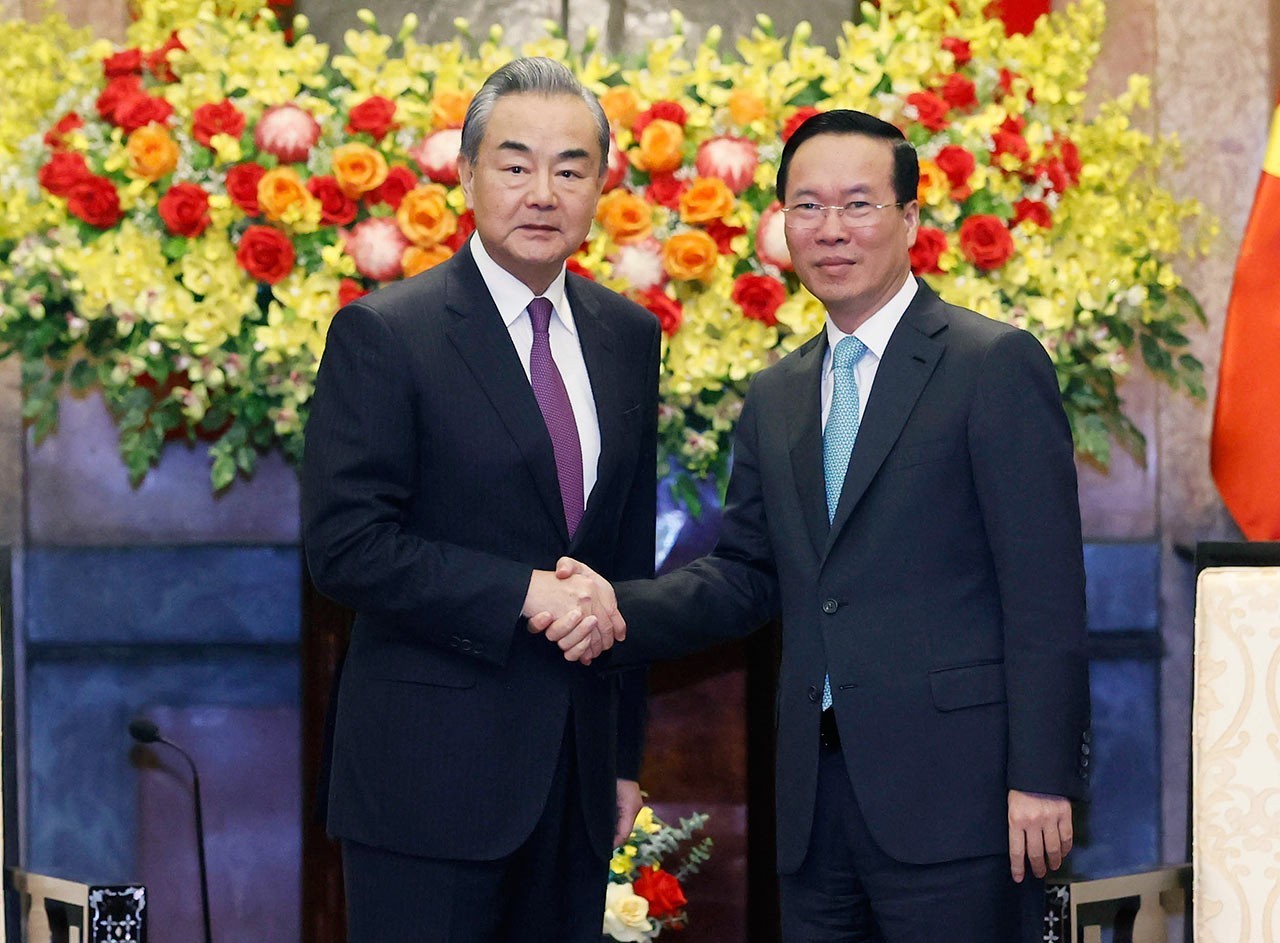 President Vo Van Thuong hosts Chinese Foreign Minister Wang Yi