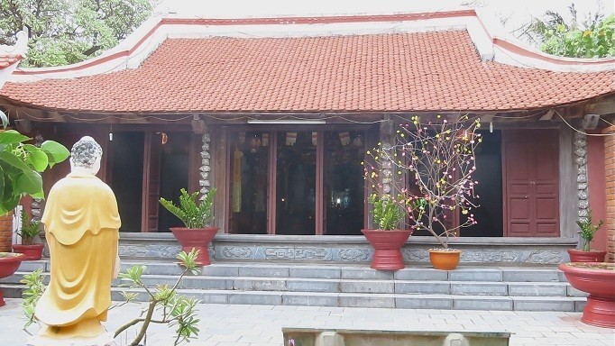 A Vietnamese pagoda sits serenely among the moving seas of Truong Sa