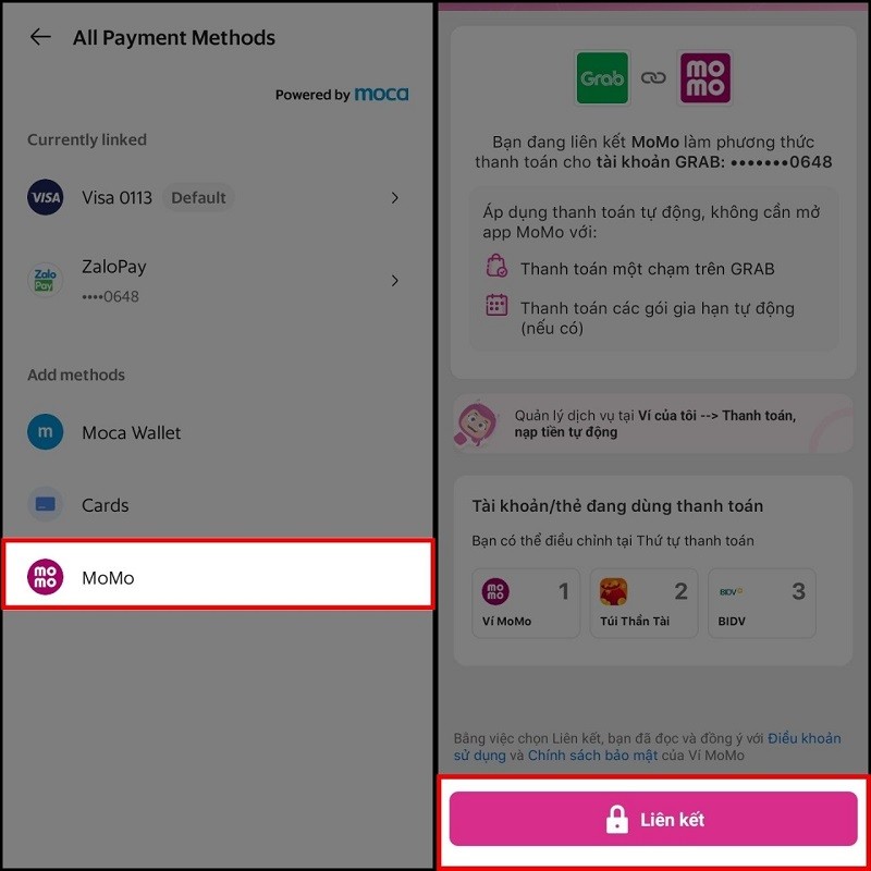 Cách thanh toán Grab bằng MoMo tiện lợi chỉ với vài thao tác đơn giản