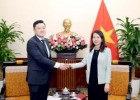 Thứ trưởng Ngoại giao Nguyễn Minh Hằng tiếp Trưởng Đại diện quốc gia Viện Tăng trưởng xanh toàn cầu (GGGI) tại Việt Nam