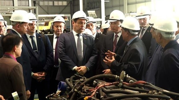 Belarusian Prime Minister Roman Golovchenko visits Hung Yen