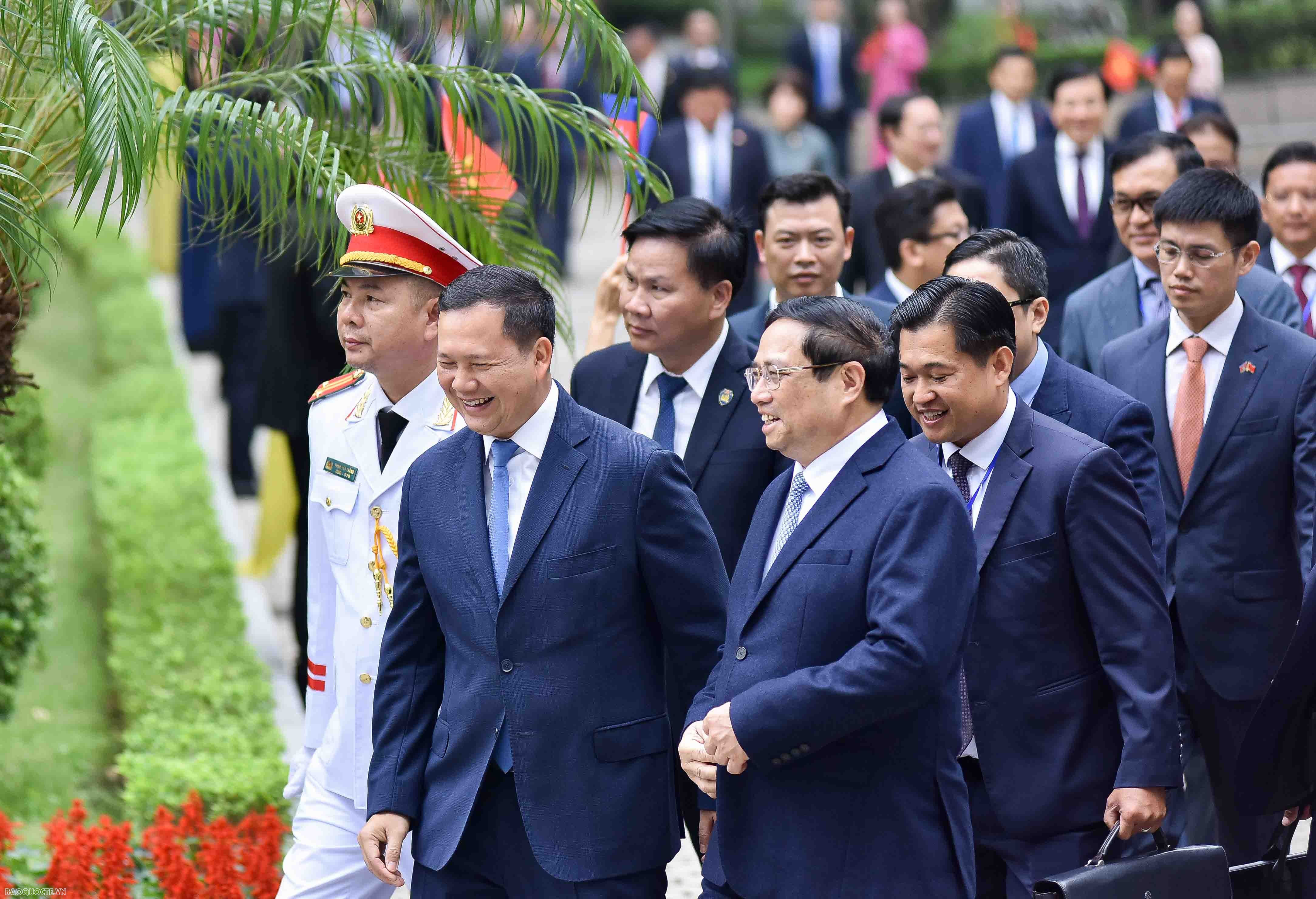 Lễ đón chính thức Thủ tướng Campuchia Hun Manet