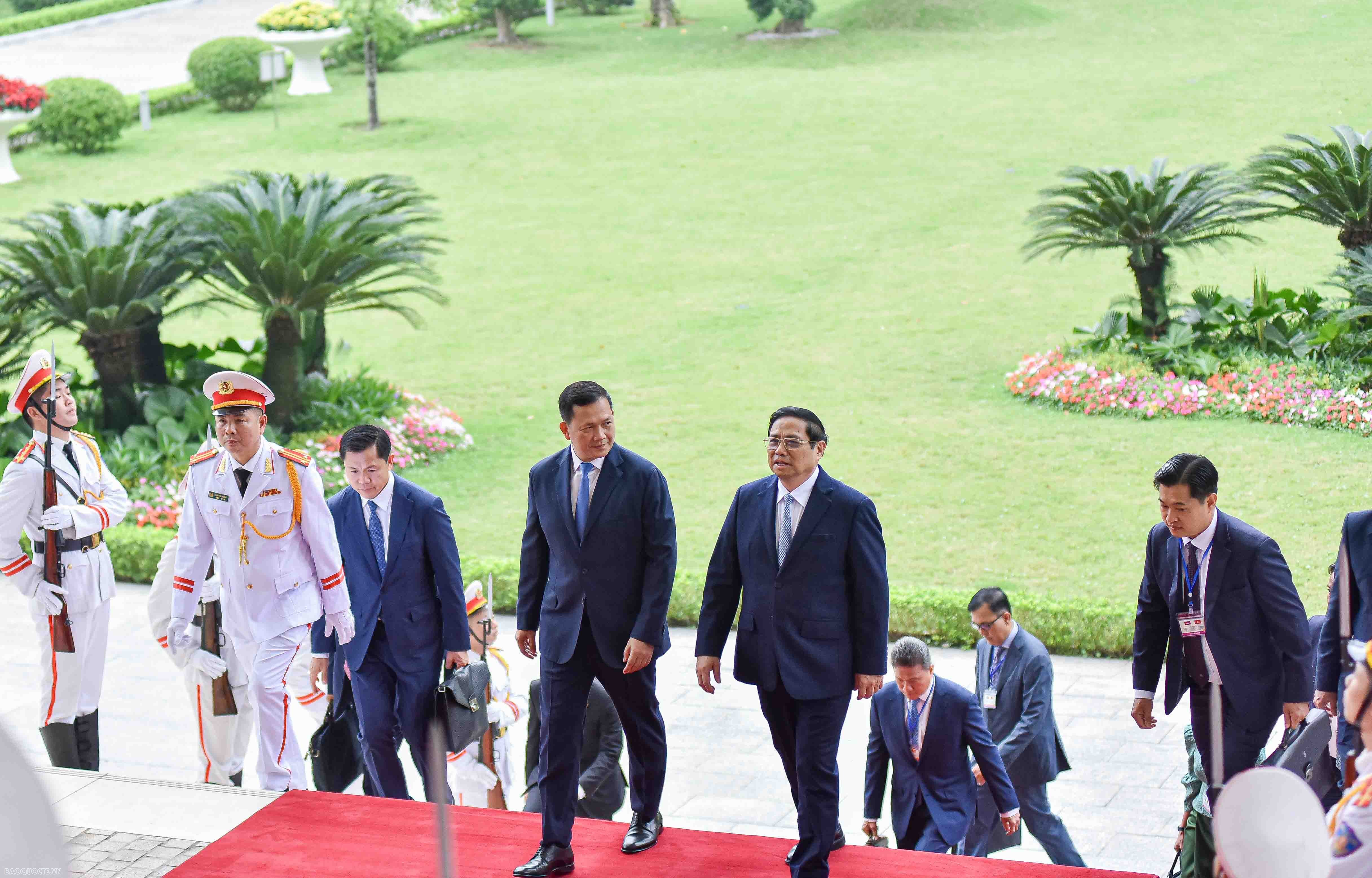 Lễ đón chính thức Thủ tướng Campuchia Hun Manet
