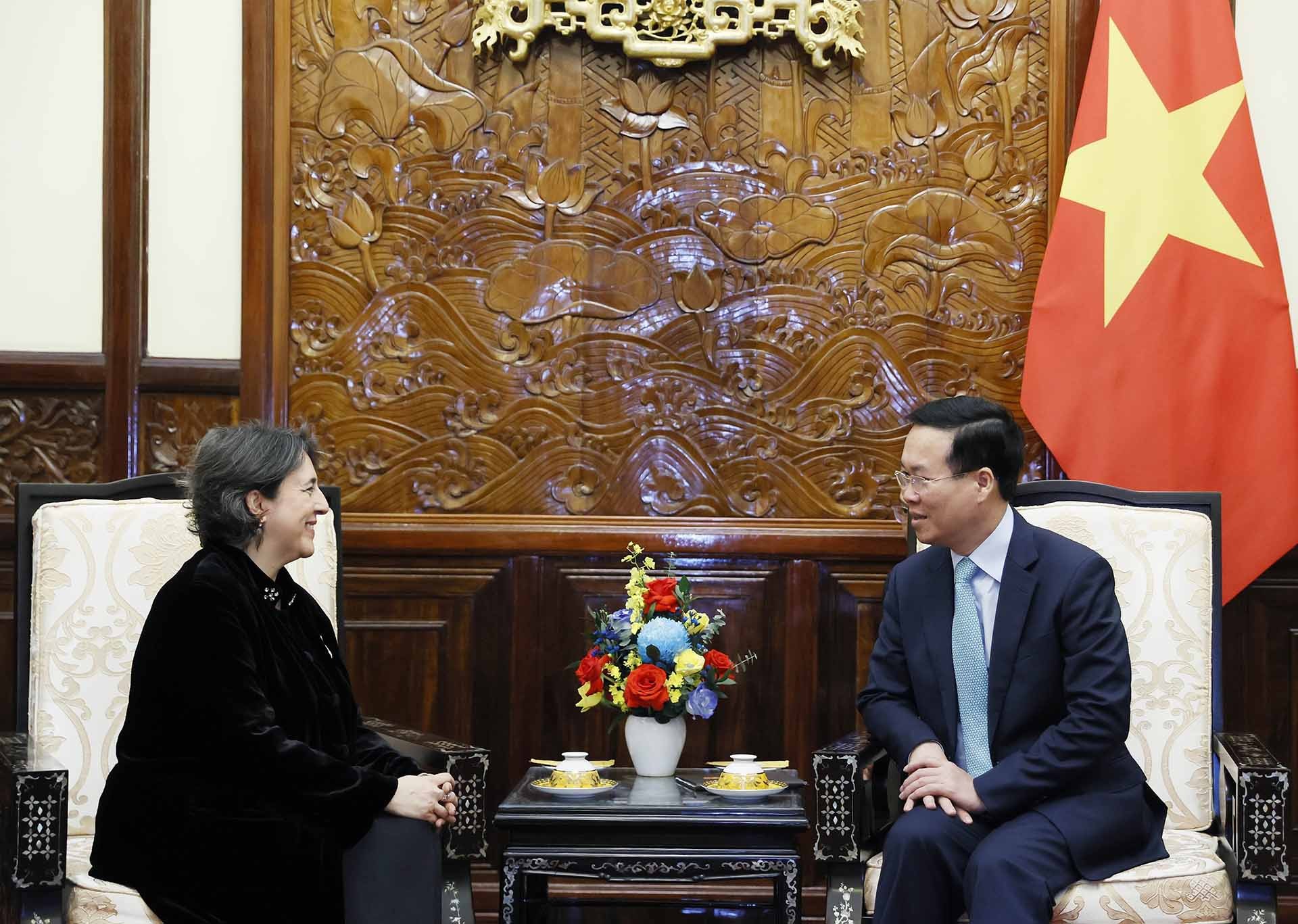 Chủ tịch nước Võ Văn Thưởng tiếp Đại sứ Tây Ban Nha chào từ biệt kết thúc nhiệm kỳ công tác tại Việt Nam