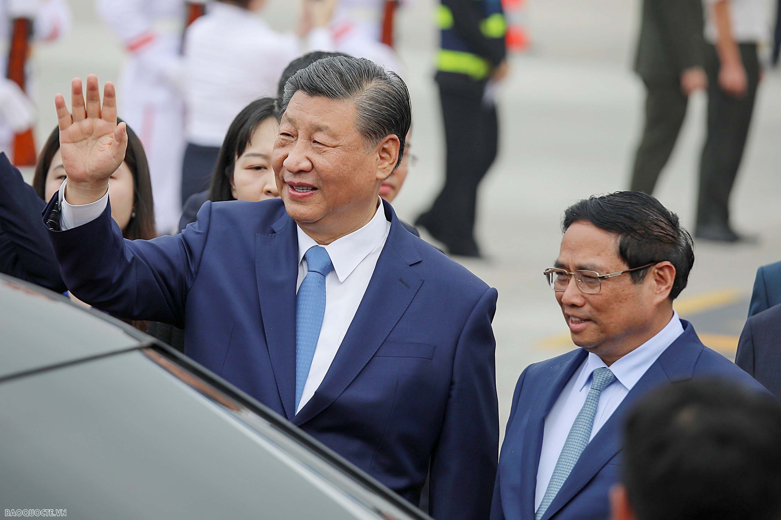 Tổng Bí thư, Chủ tịch nước Trung Quốc Tập Cận Bình và phu nhân Bành Lệ Viên đến Hà Nội