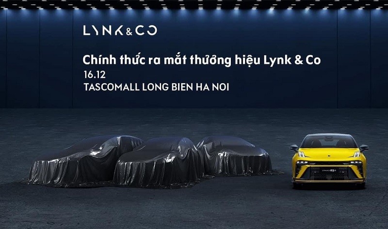 4 mẫu xe Lynk & Co 01, 03, 05 và 09 sẽ ra mắt vào ngày 16/12 tại Trung tâm thương mại Tascomall Long Biên.