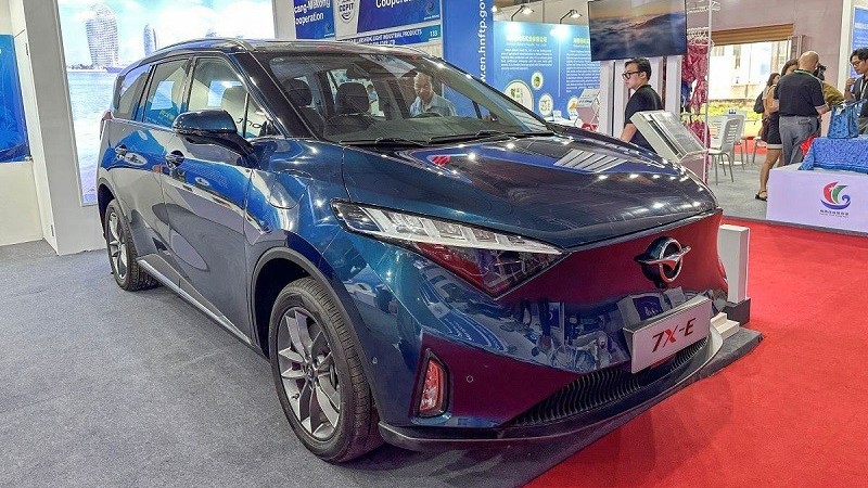 Xe ô tô thuần điện Haima 7X-E lộ diện trước ngày ra mắt khách hàng Việt