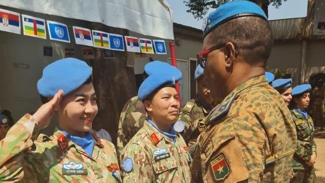 Nữ sĩ quan Gìn giữ hòa bình Liên hợp quốc ở Trung Phi: Trải nghiệm giúp bản thân hiểu hơn về giá trị cuộc sống
