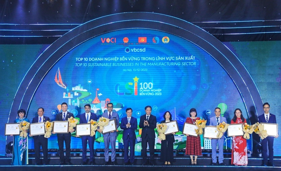 VCCI công bố 100 doanh nghiệp bền vững tại Việt Nam năm 2023
