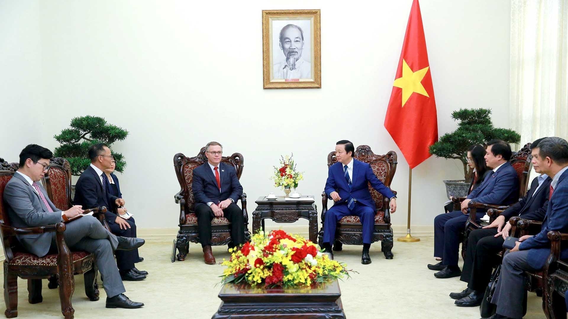 Phó Thủ tướng Trần Hồng Hà tiếp Phó Chủ tịch cấp cao Tập đoàn Dell