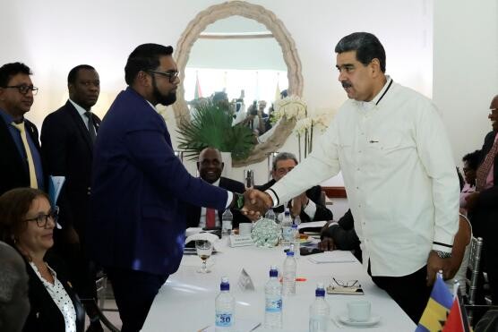 Tranh chấp lãnh thổ đang nóng lên, các Tổng thống Venezuela và Guyana gặp mặt, tình hình có cải thiện? (Nguồn: AFp)