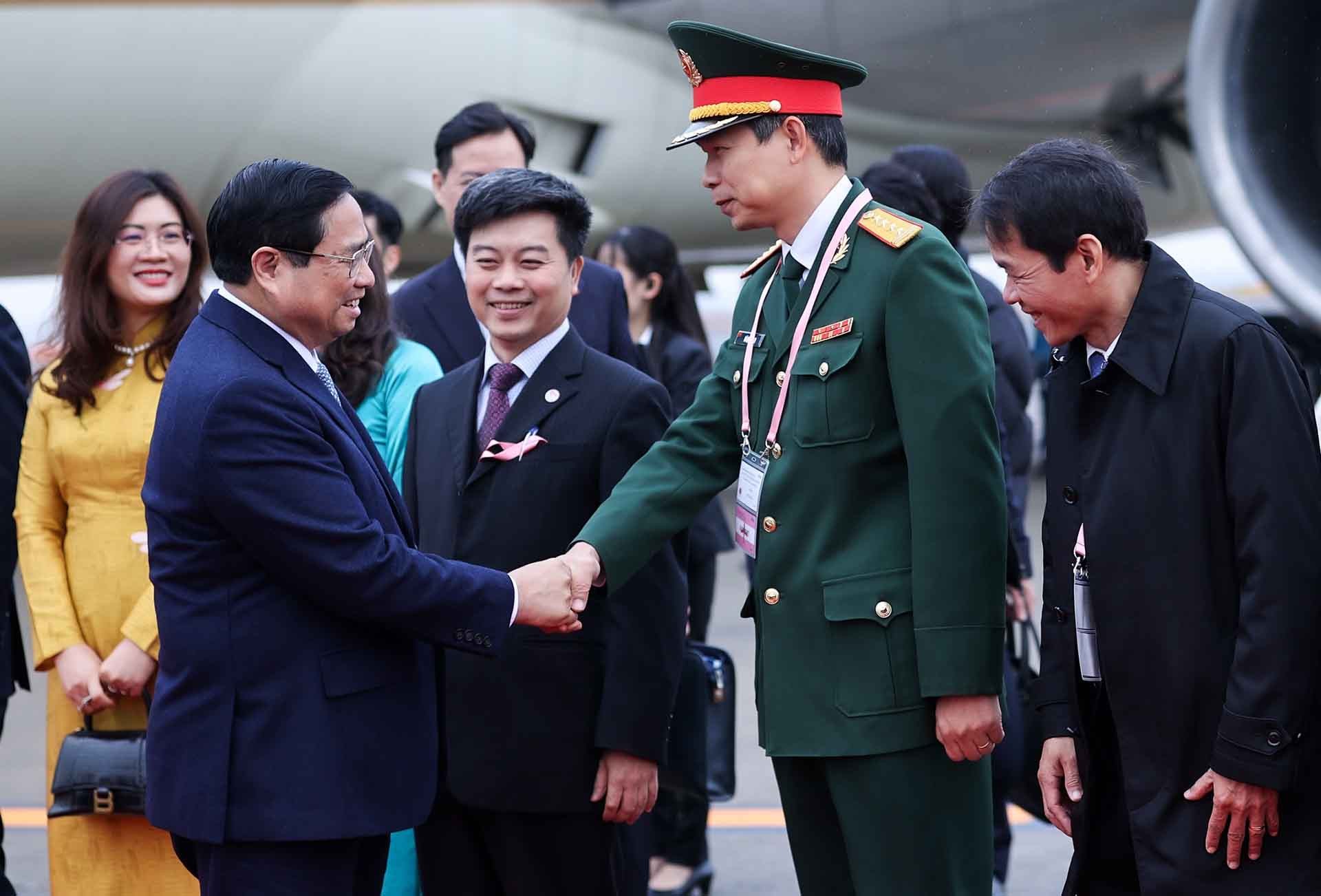 Thủ tướng Phạm Minh Chính tới Tokyo bắt đầu chuyến tham dự Hội nghị Cấp cao ASEAN Nhật Bản