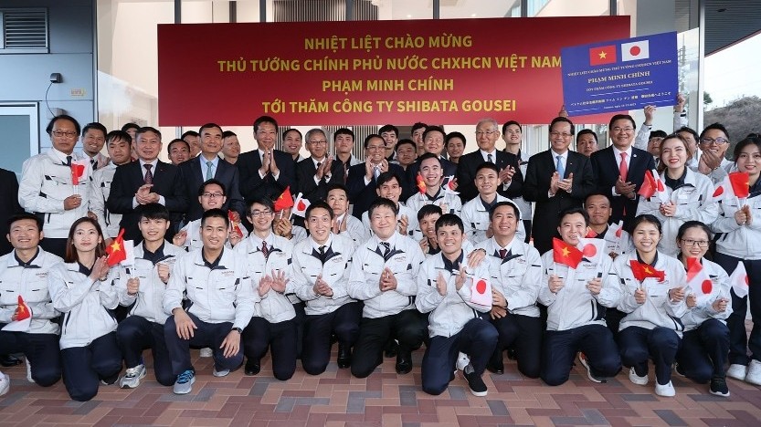 Thủ tướng Phạm Minh Chính thăm, làm việc tại tỉnh Gunma, động viên lao động Việt Nam tại đây