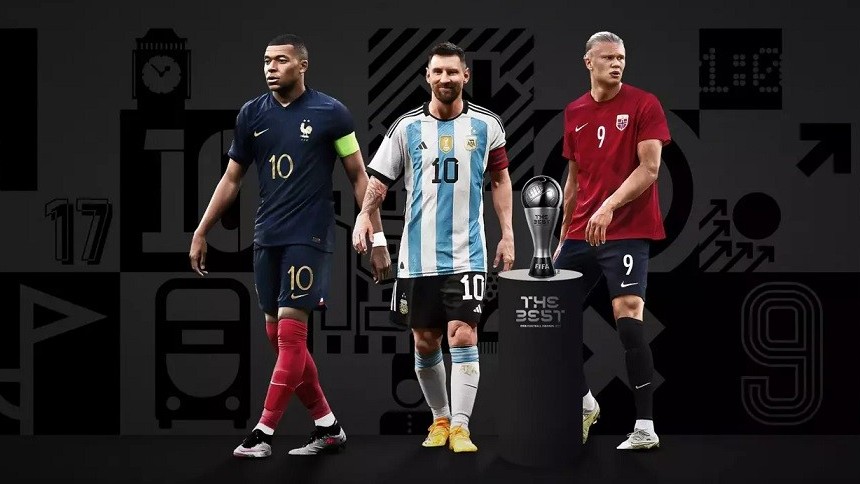 Lionel Messi, Erling Haaland, Kylian Mbappe vào top 3 đề cử giải Cầu thủ nam xuất sắc nhất thế giới 2023