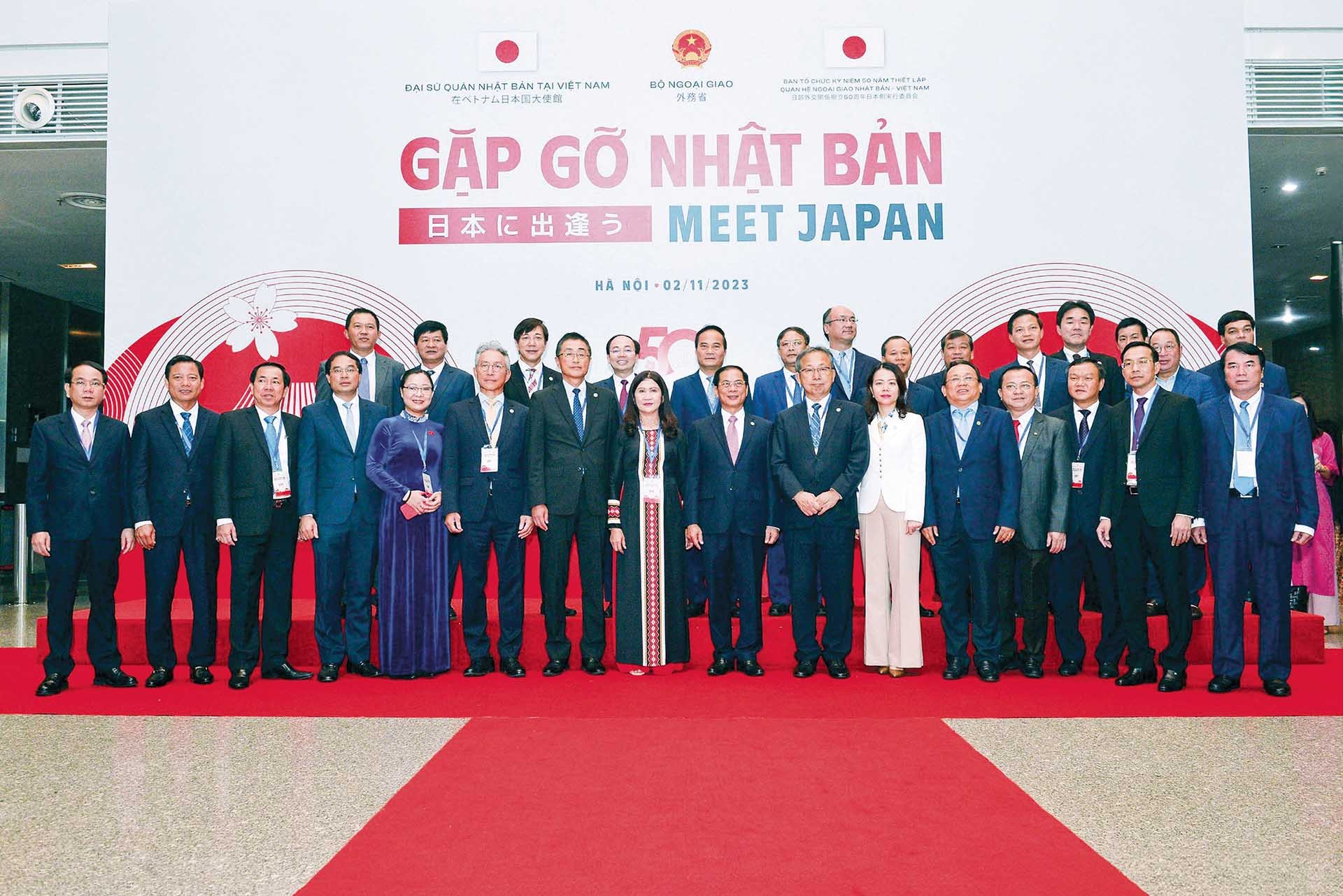 Bộ Ngoại giao phối hợp Đại sứ quán Nhật Bản tại Việt Nam và Ban Tổ chức Kỷ niệm 50 năm thiết lập quan hệ ngoại giao Việt Nam - Nhật Bản tổ chức Hội nghị “Gặp gỡ Nhật Bản 2023” (Meet Japan 2023), tháng 11/2023.