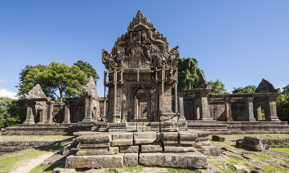 (12.17) Ngôi đền Prak Vihan (Preah Vihear theo cách gọi Campuchia) từ lâu đã là điểm nóng trong quan hệ giữa Phnom Penh và Bangkok. (Nguồn: Getty Images)