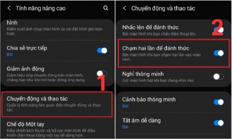 Cách bật chạm 2 lần mở màn hình trên Samsung nhanh chóng, đơn giản