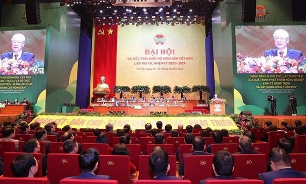 General Secretary Nguyen Phu Trong attends 8th National Congress of  Vietnam Farmers’ Union